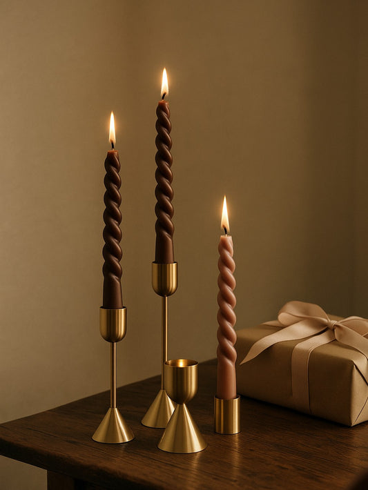 Set de 3 suporturi de lumanari