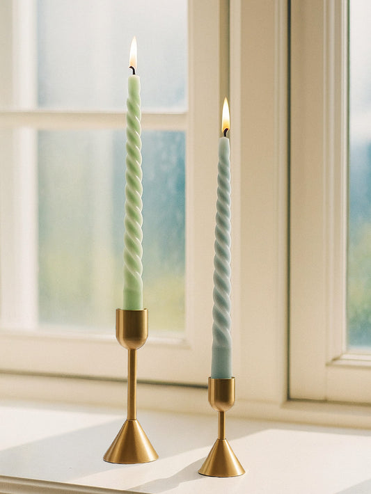 Set de 4 lumanari rasucite